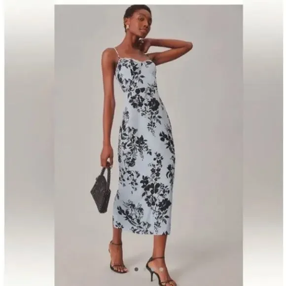 Reformation Womens Pennington Floral Print Dress Beatriz Size 12 NWT - Picture 2 of 11